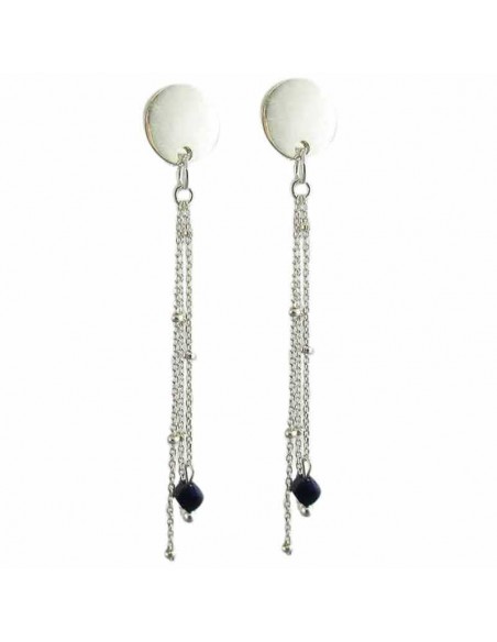 Boucles d'oreilles clips Lapis