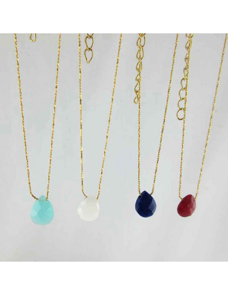 Pendentif plaqué or Lapis Lazuli