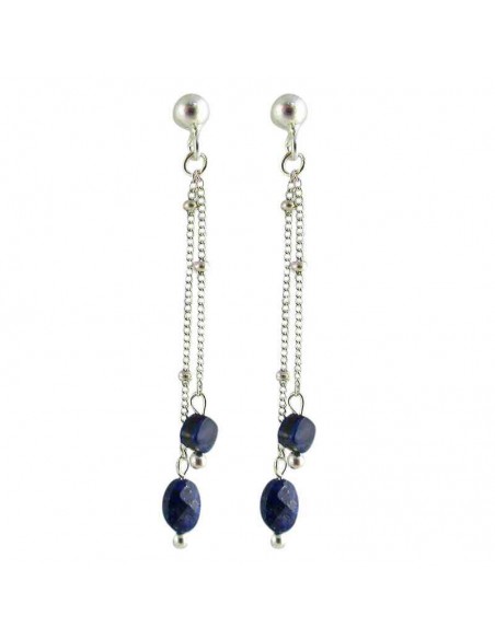 Boucles d'oreilles argent Lapis Lazuli