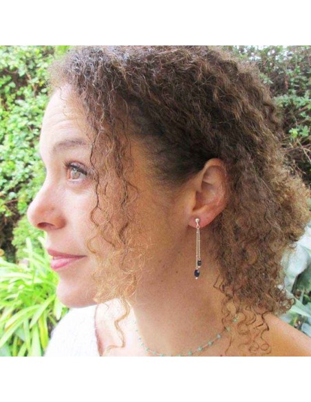 Boucles d'oreilles argent Lapis Lazuli
