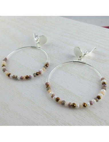 Boucles d'oreilles à clips créoles argent