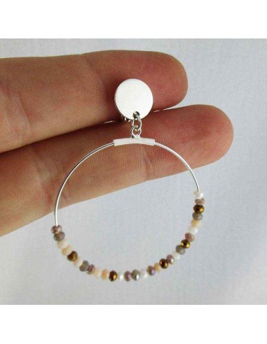 Boucles d'oreilles à clips créoles argent