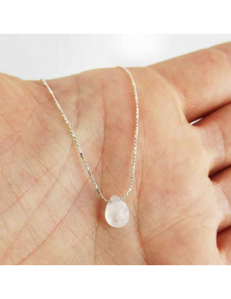 Collier argent pierre de lune
