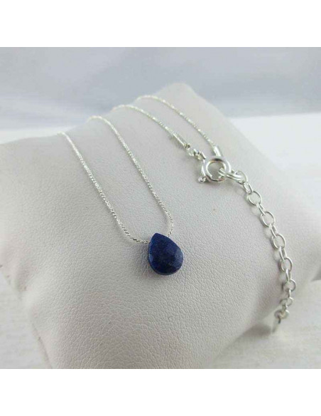 Collier argent Lapis Lazuli