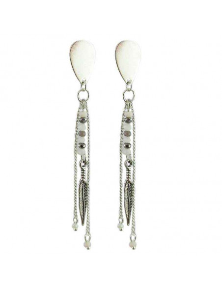 Boucles d'oreilles à clip Bali argentées 