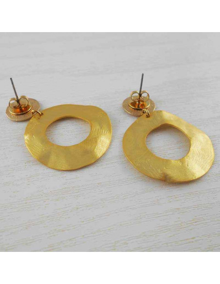 Boucle d'oreille creole plaqué or