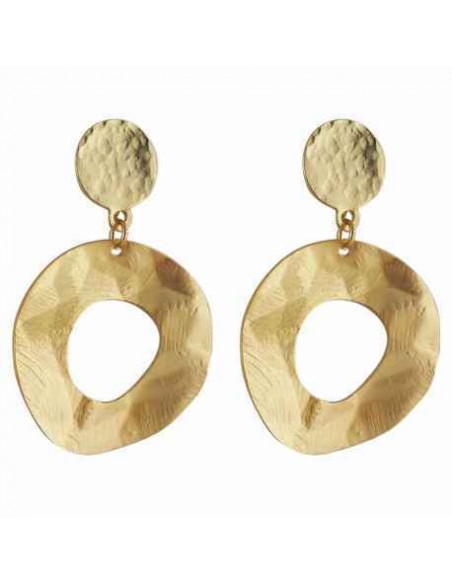 Boucle d'oreille creole plaqué or