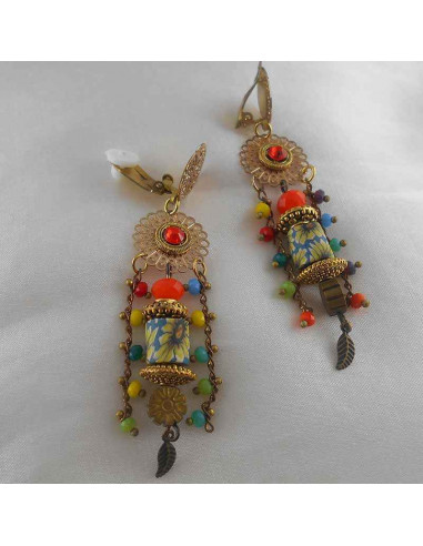 Boucles d'oreilles clips Addis abeba