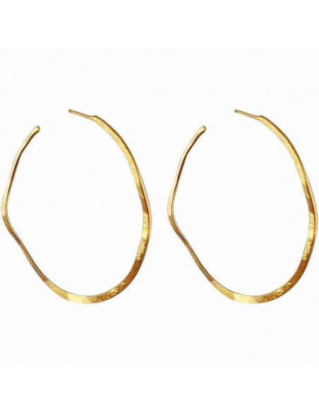 boucles d'oreilles créole plaqué or