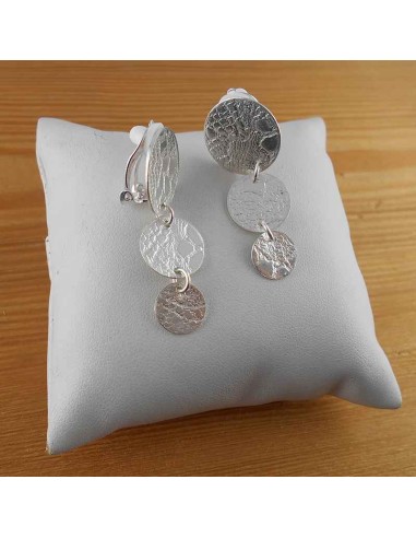 Boucles d'oreilles clips argent
