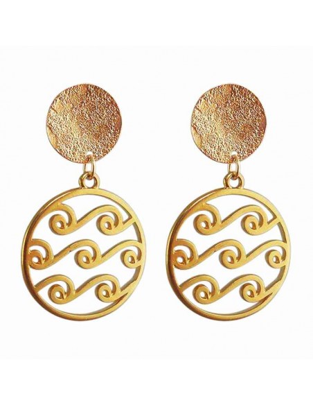 boucle d'oreille clip waves