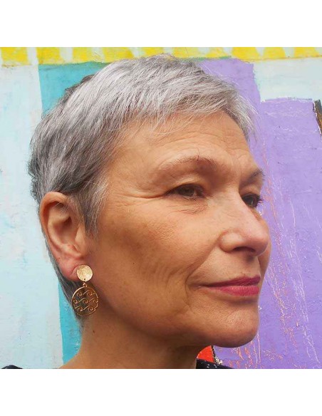 boucle d'oreille clip waves