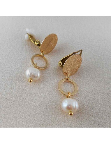 boucle d'oreille clip pendante