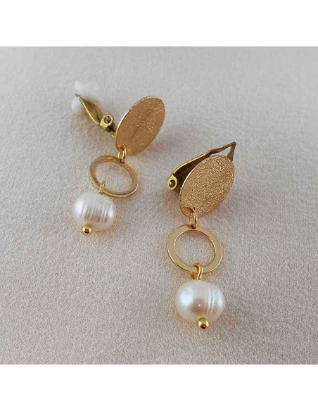 boucle d'oreille clip pendante