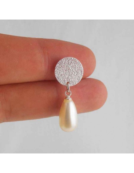 Boucles d'oreilles clips Swarovski blanches