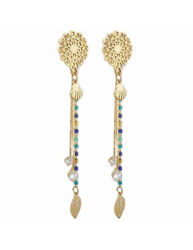 boucles d'oreilles clips pendantes