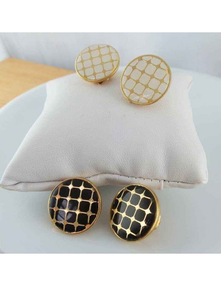 Boucles d'oreilles clips rétro