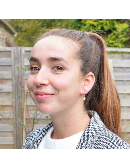 Boucles d'oreilles clips Onyx vert