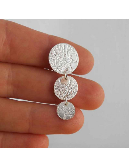 Boucle d'oreille argent épidaure