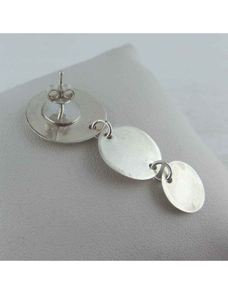 Boucle d'oreille argent épidaure