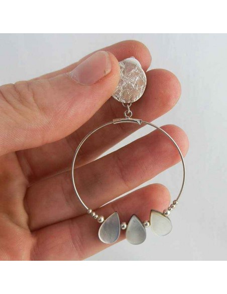 boucle d'oreille argent 925 créole