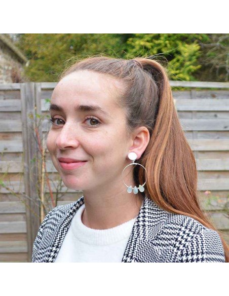 boucle d'oreille argent 925 créole