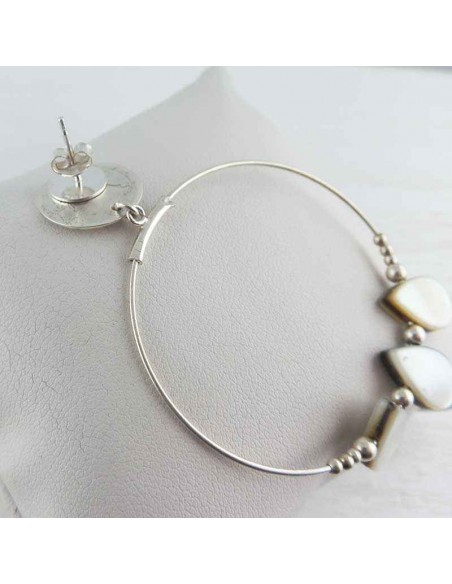 boucle d'oreille argent 925 créole