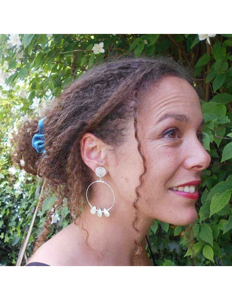 boucle d'oreille argent 925 créole