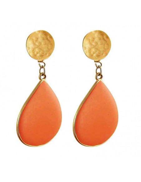 Boucle d'oreille clip goutte 24 k gold filled