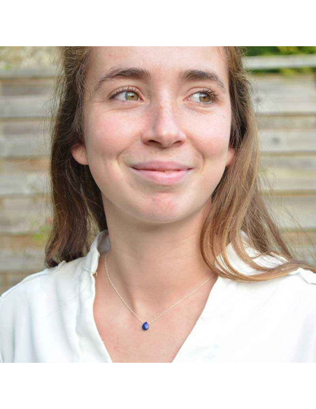 Collier argent Lapis Lazuli