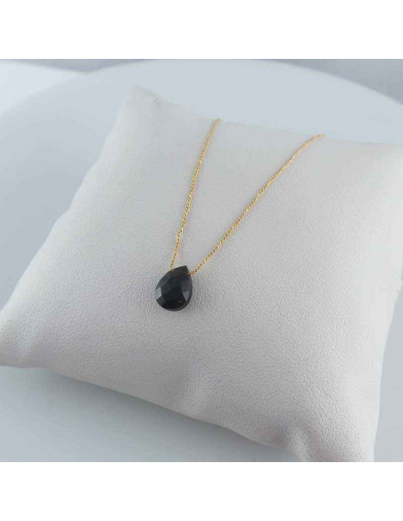 pendentif onyx plaqué or