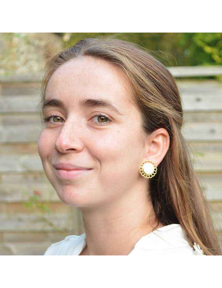 Boucle d'oreille à clip rétro