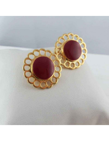 Boucle d'oreille à clip rétro