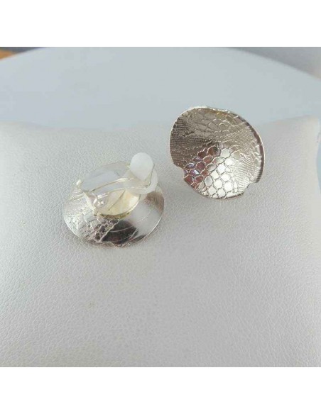 Boucle d'oreille clip court argent 925