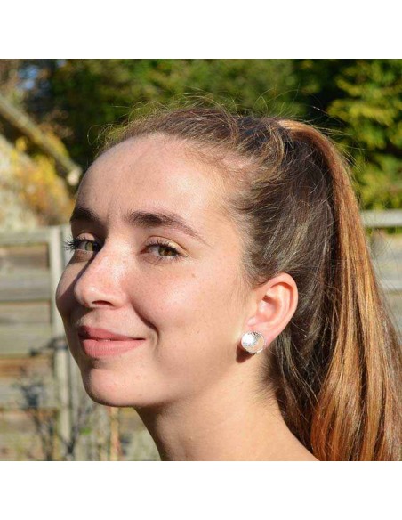 Boucle d'oreille clip court argent 925