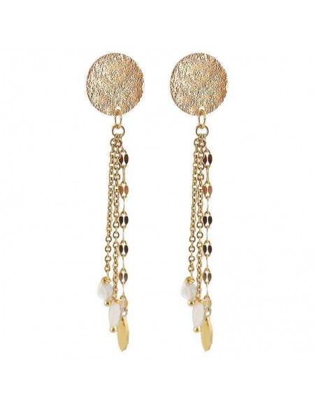 Boucles d'oreilles à clips Pierre de lune