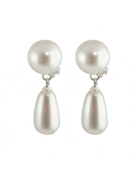 boucle d'oreille clip swarovski goutte