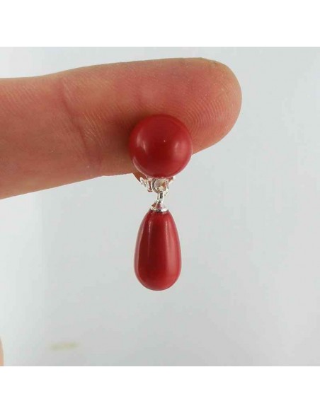 boucle d'oreille clip swarovski goutte