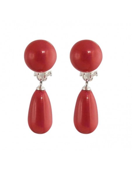 boucle d'oreille clip swarovski goutte