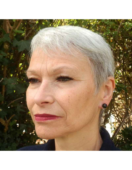 Boucles d'oreilles clips boule Swarovski