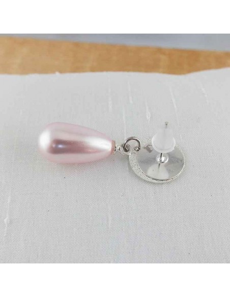 boucles d'oreilles swarovski rose