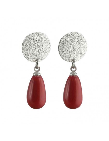 Boucles d'oreilles clips Swarovski rouges