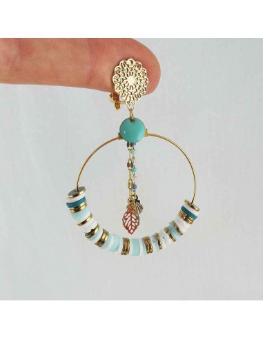 Boucles d'oreilles clips vahiné