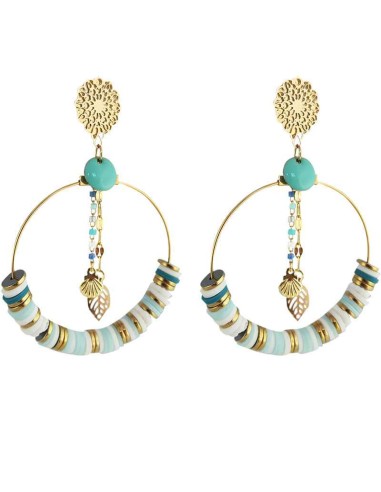 Boucles d'oreilles clips vahiné