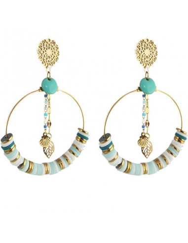 Boucles d'oreilles clips vahiné