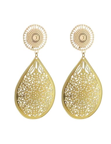 Boucles D'oreilles Argent 925 - Feuilles Stylisées Avec Clips, Poinçonné