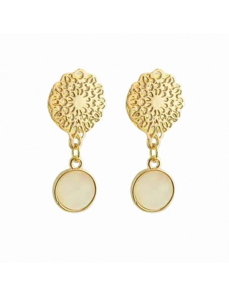 Boucles d'oreilles clips nacre