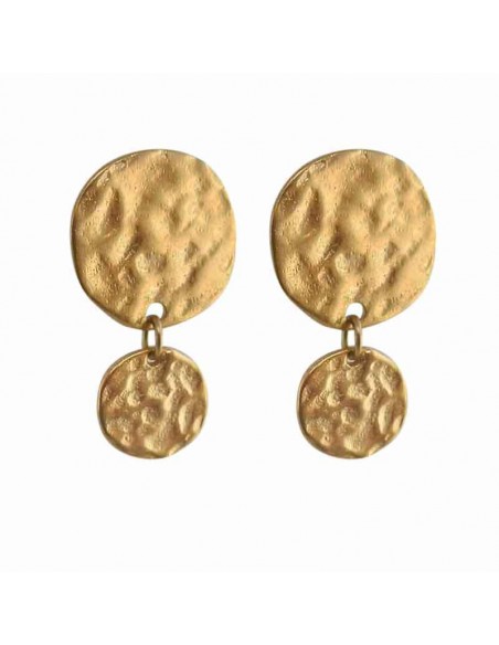 Boucle d'oreille clip martelé