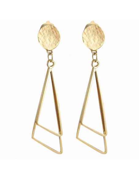 Boucle d'oreilles clips triangle