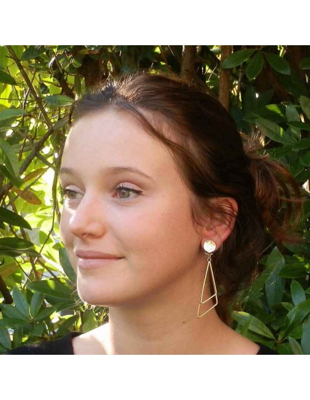 Boucle d'oreilles clips triangle